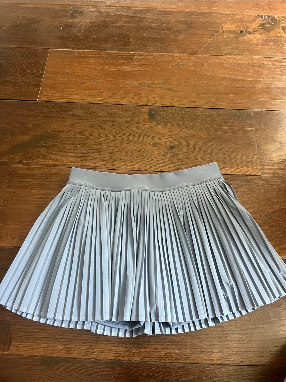 Pleated Light Gray Skort
